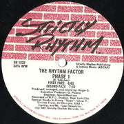 The Rhythm Factor : Phase 1 / Lose Control (12")