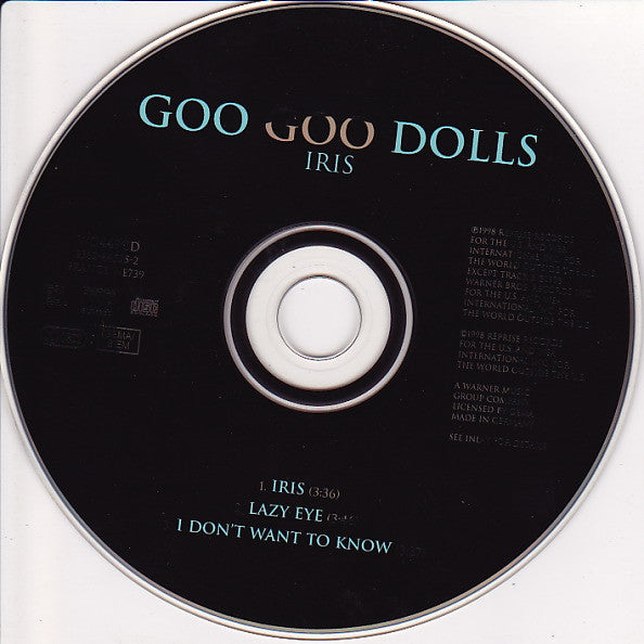 Goo Goo Dolls : Iris (CD, Single)