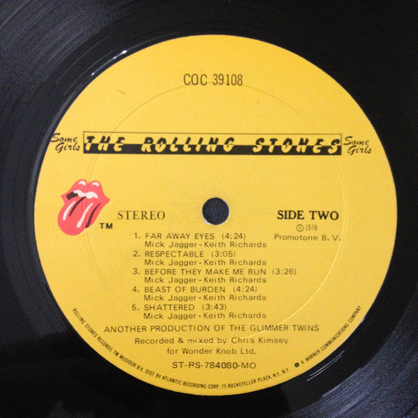 The Rolling Stones : Some Girls (LP, Album, 2nd)