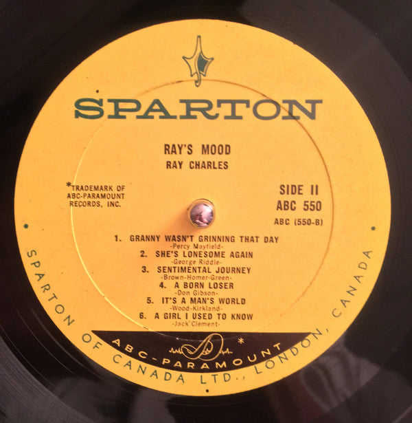 Ray Charles His Orchestra And Chorus* : Ray's Moods (LP, Album, Mono)