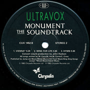 Ultravox : Monument The Soundtrack (LP, Album)