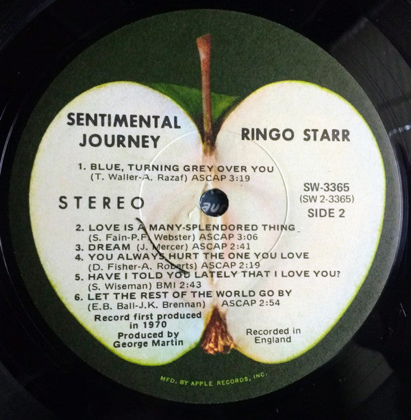 Ringo Starr : Sentimental Journey (LP, Album, LA )