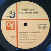 Hubert Laws : Carnegie Hall (LP, Album, Uni)