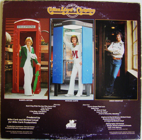 Cotton, Lloyd And Christian* : Cotton, Lloyd And Christian (LP, Album)