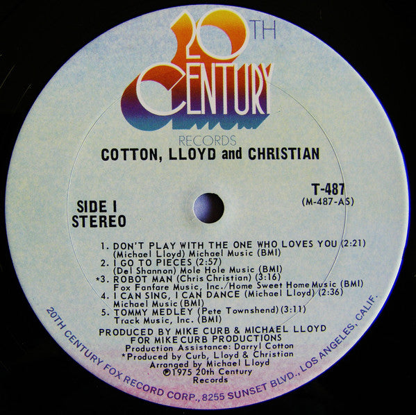 Cotton, Lloyd And Christian* : Cotton, Lloyd And Christian (LP, Album)