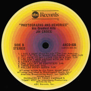 Jim Croce : Photographs & Memories (His Greatest Hits) (LP, Comp, Ter)
