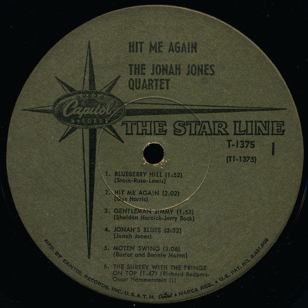 Jonah Jones : Hit Me Again! (LP, Album, Mono, ⌂ S)