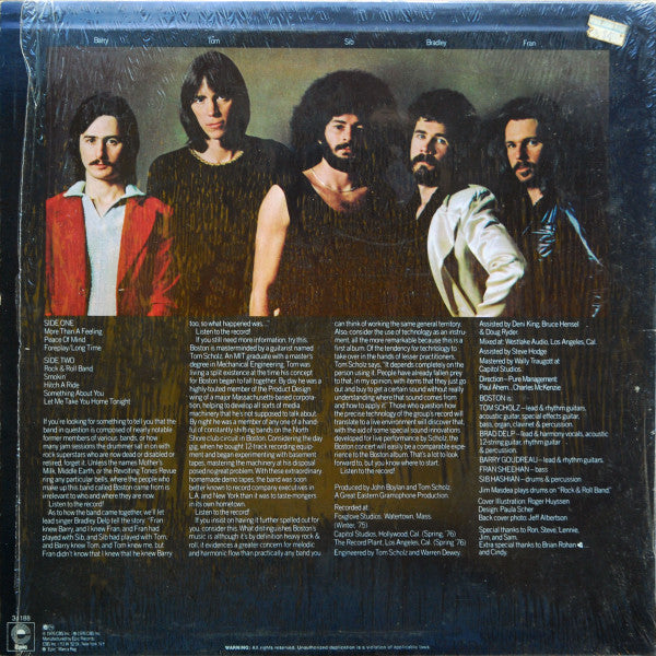 Boston : Boston (LP, Album, San)