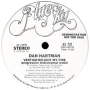 Dan Hartman : Free Ride / Vertigo / Relight My Fire (Progressive Instrumental Remix) (12", Promo)