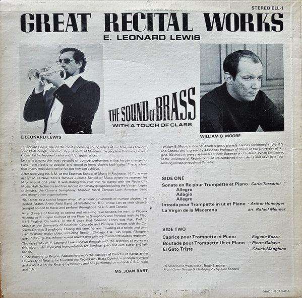 E. Leonard Lewis, William B. Moore : The Sound Of Brass: With A Touch Of Class (LP)