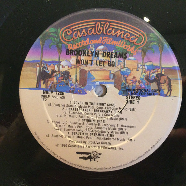 Brooklyn Dreams : Won't Let Go (LP, Album, Promo)