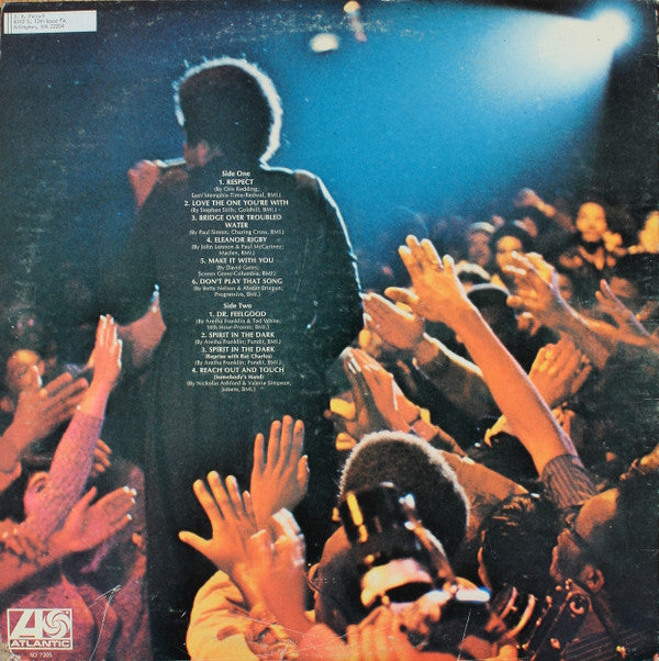 Aretha Franklin : Live At Fillmore West (LP, Album, Club, Gat)