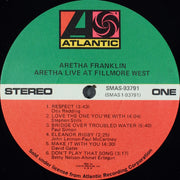 Aretha Franklin : Live At Fillmore West (LP, Album, Club, Gat)