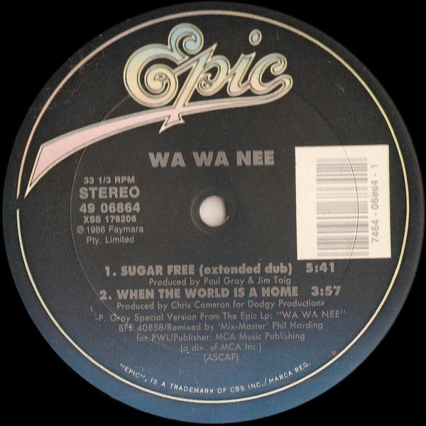 Wa Wa Nee : Sugar Free (Extended Mix) (12")