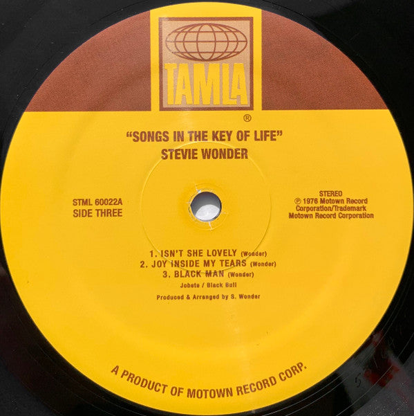 Stevie Wonder : Songs In The Key Of Life (2xLP, Album, RE, RM + 7")