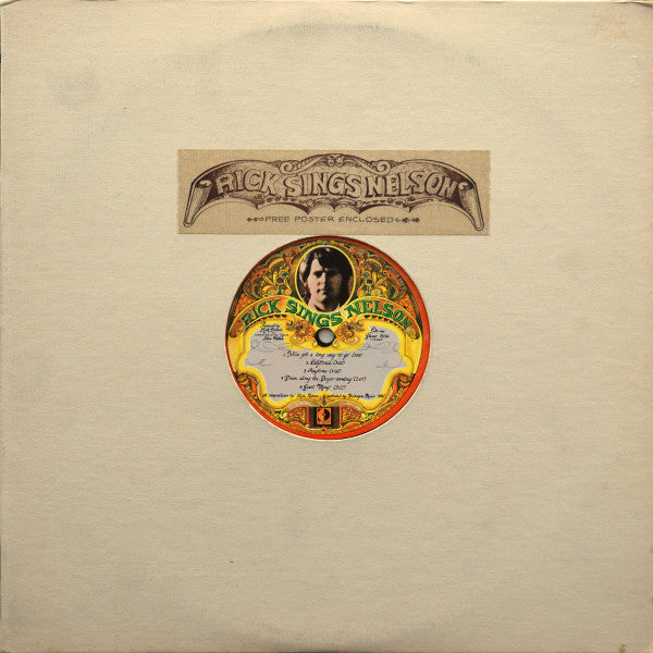 Rick Nelson & The Stone Canyon Band : Rick Sings Nelson (LP, Album, Pin)