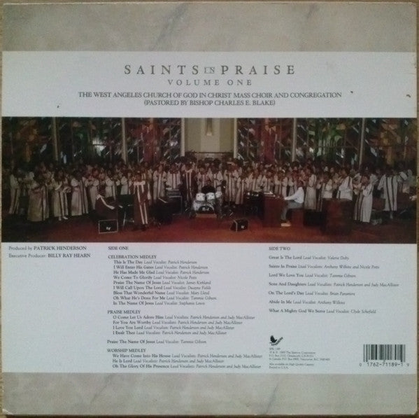 West Angeles Church Of God Choir : Saints In Praise (Volume One) (LP, Album)
