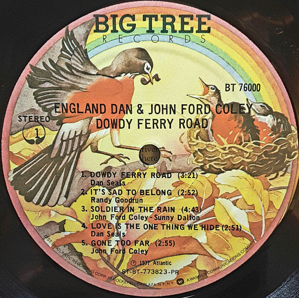 England Dan & John Ford Coley : Dowdy Ferry Road (LP, Album, PR)