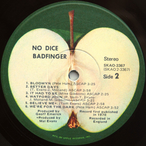 Badfinger : No Dice (LP, Album, Win)