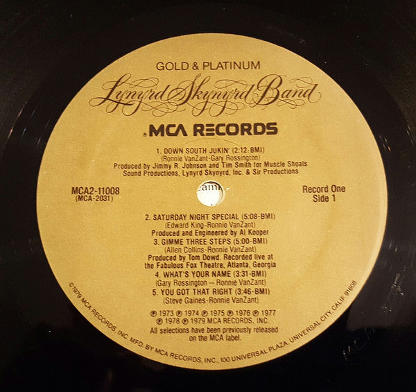 Lynyrd Skynyrd : Gold & Platinum (2xLP, Comp, Emb)