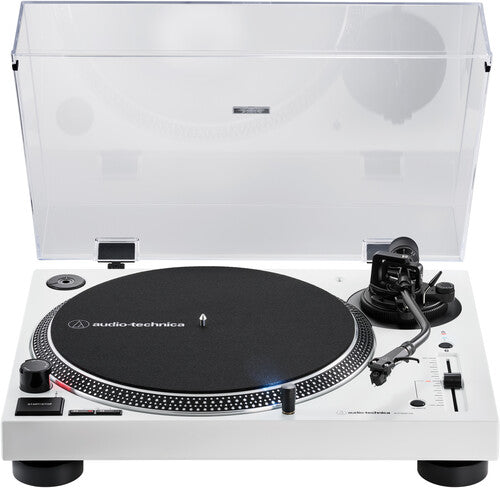 Audio Technica AT-LP120XBT-USB-WH Bluetooth Wireless USB Turntable - Direct Drive - Manual (White) indie exclusive