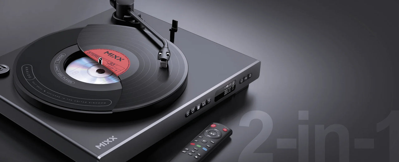 MIXX Analog Plus 2 In 1 Vinyl Record and CD Player