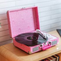 RSD Wicked Cruiser Plus in Glinda Pink Crosley Record player turntable