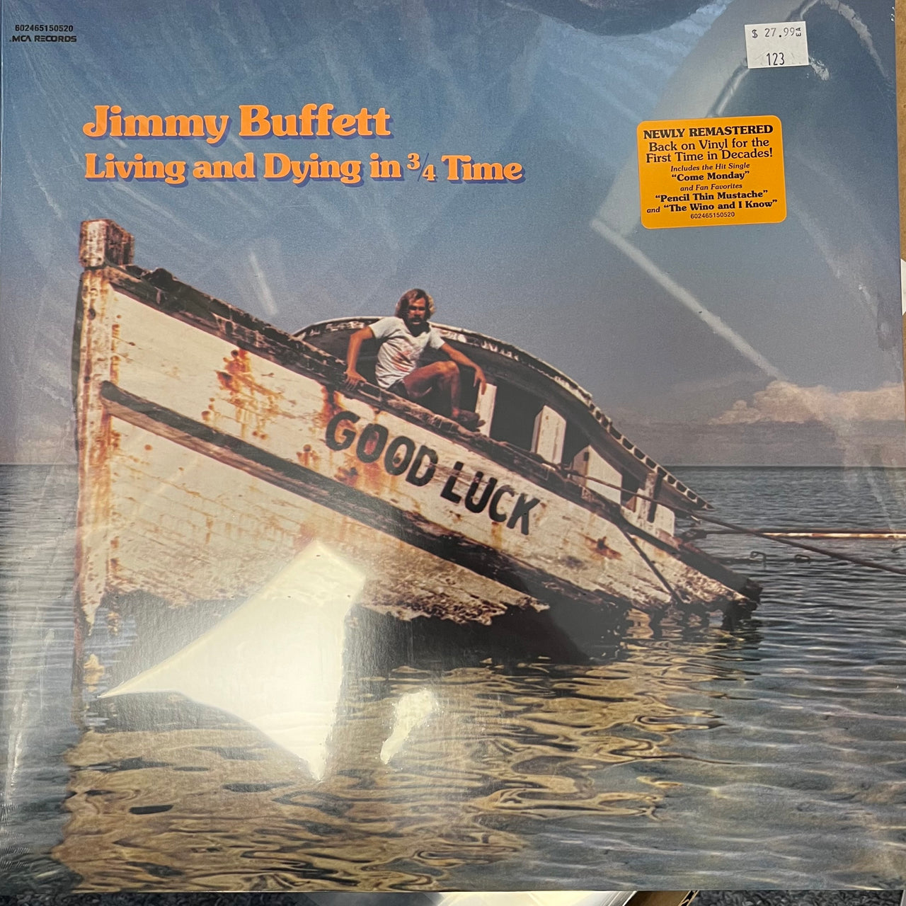 Jimmy Buffett - Living And Dying In 3/4 Time (Mint (M)) Rock, Folk World & Country (LP, Album, RE, Gat)