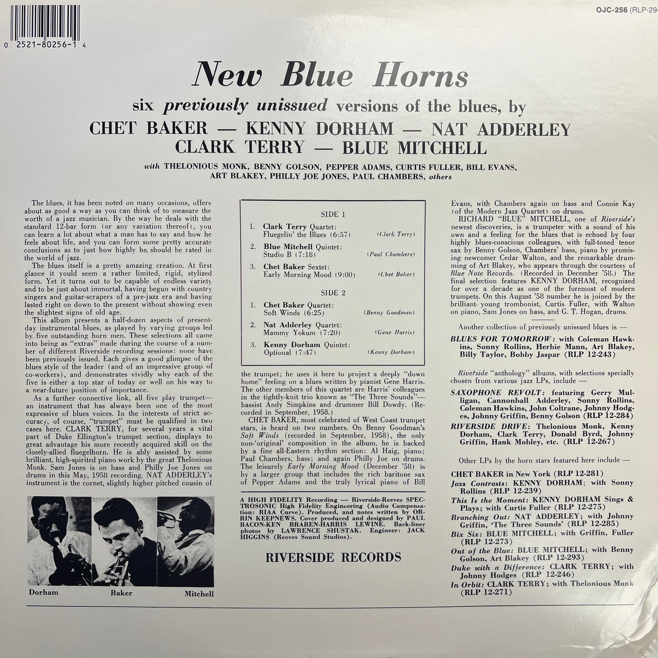 Various - New Blue Horns (Very Good Plus (VG+)) Jazz (LP, Album, RE)