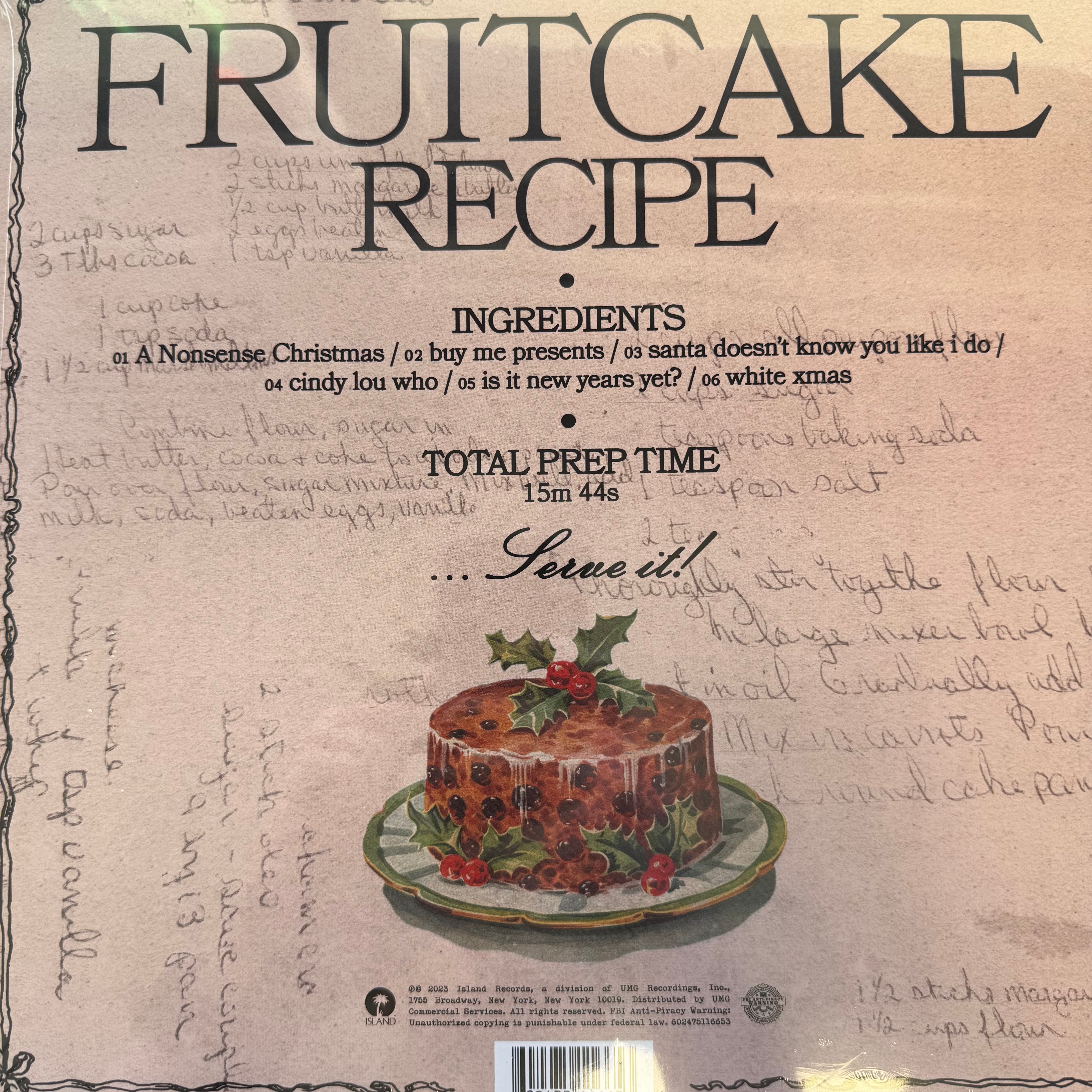 【新品】サブリナ Sabrina's Fruitcake Recipeレコード Sabrina Carpenter - Sabrina's Fruitcake Recipe (Target Exclusive