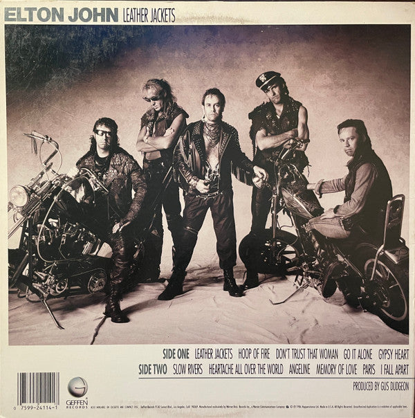 Elton John : Leather Jackets (LP, Album, All)