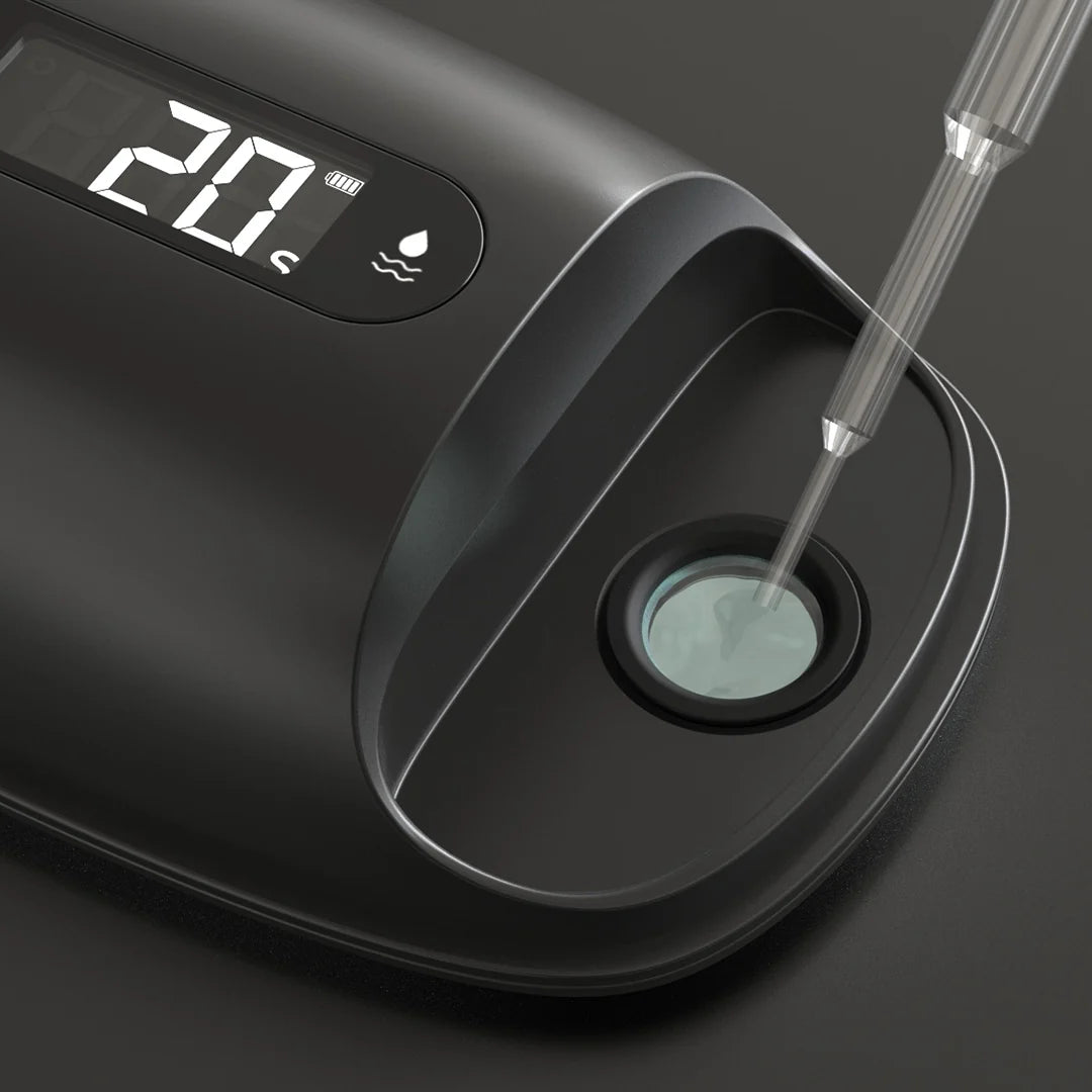 2-in-1 Ultrasonic Record Stylus Cleaner and Digital Pressure Gauge