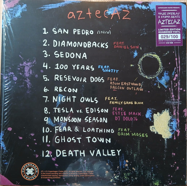 Maze Overlay x Farma Beats - Aztecaz (Very Good Plus (VG+)) Hip Hop (LP, Album, Ltd, Num, Bla)