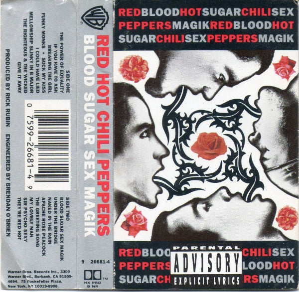 Red Hot Chili Peppers - Blood Sugar Sex Magik (Very Good Plus (VG+)) Rock (Cass, Album, SR,)