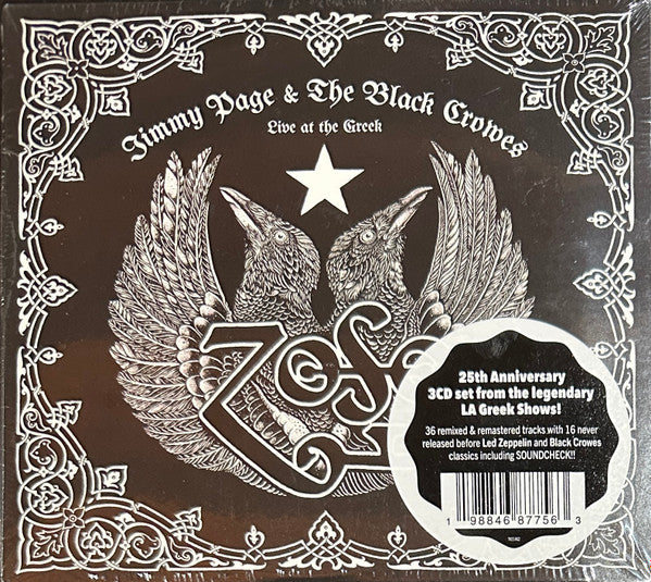 Jimmy Page & The Black Crowes - Live At The Greek (Mint (M)) Rock (3xCD, RM, 25t)