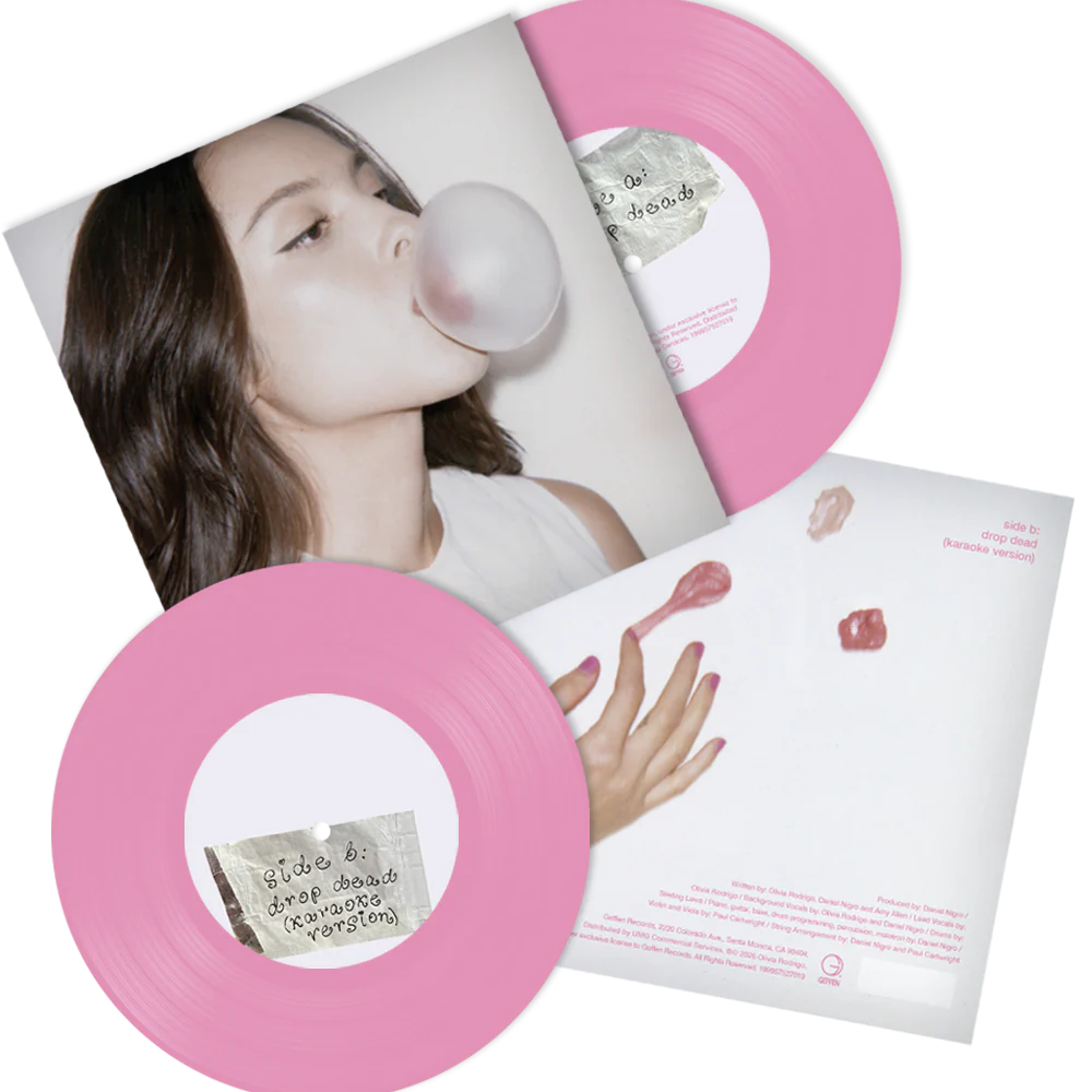 Pre-Order Olivia Rodrigo, Drop Dead  7'' inch (Limited Edition, Colored Vinyl, Pink)