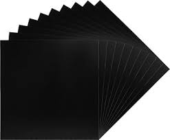 12 Inch Record Paper Jacket - No Hole - Black