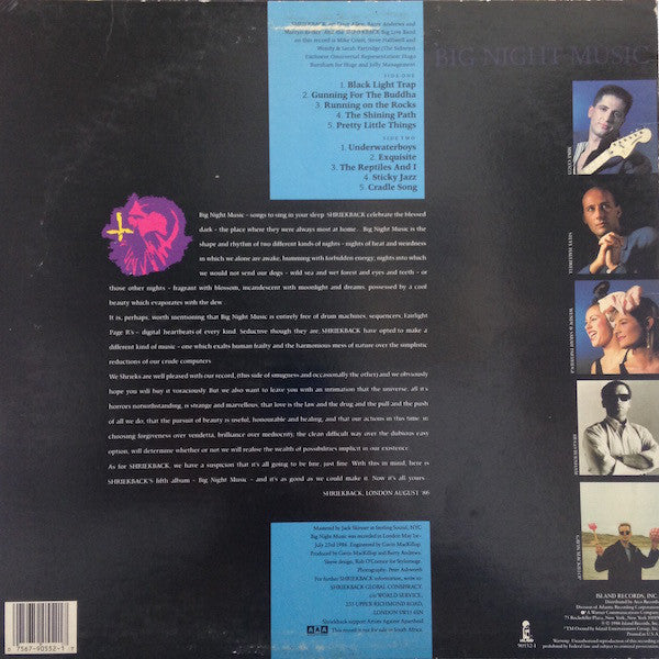 Shriekback : Big Night Music (LP, Album, All)