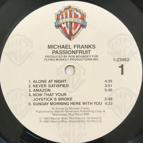 Michael Franks : Passionfruit (LP, Album)