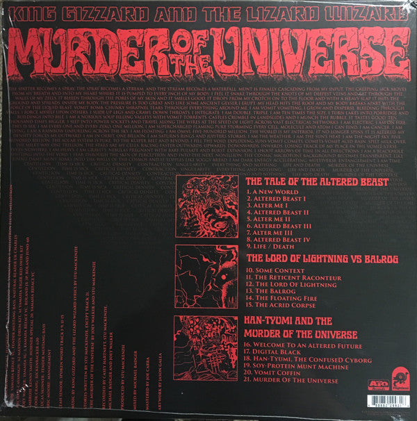 King Gizzard And The Lizard Wizard : Murder Of The Universe (LP, Album, Gre)