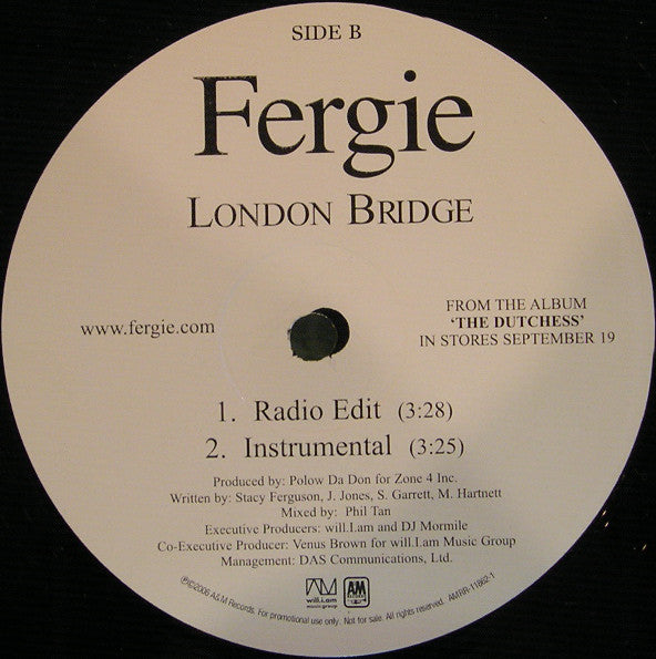 Fergie (2) : London Bridge (12", Promo)