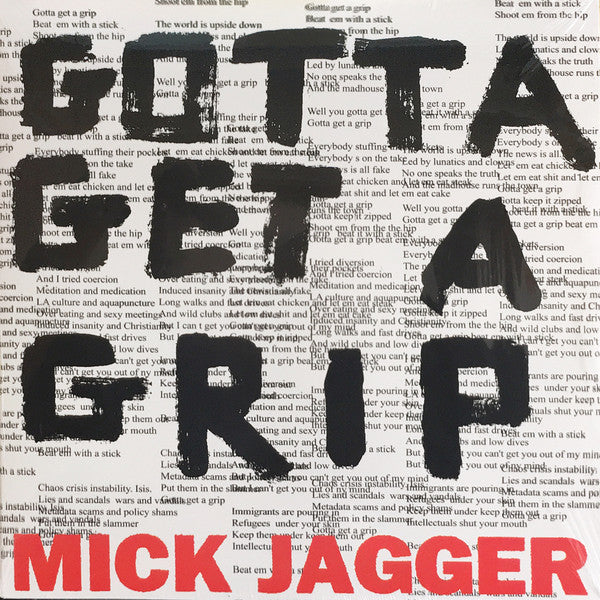 Mick Jagger : Gotta Get A Grip / England Lost (12", Single)