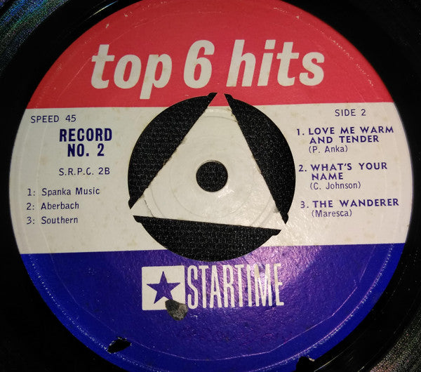 Unknown Artist : Pepsi-Cola Presents The Big Six - Top 6 Hits Record No. 2 (7", Promo)