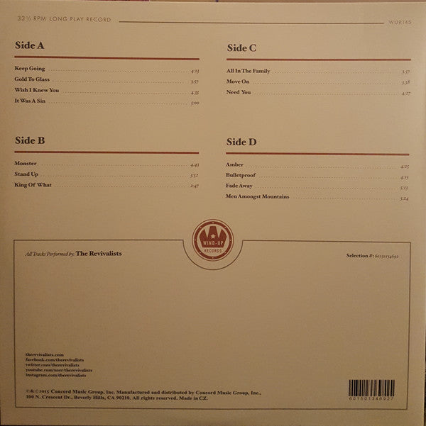 The Revivalists : Men Amongst Mountains (2xLP, Album, Gat)