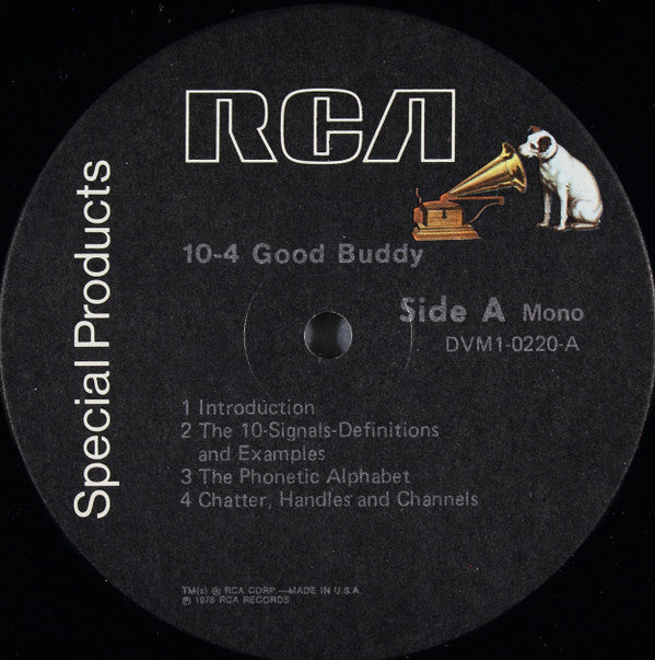 Barry Leder (2), Allan Stagg (2), Paddlefoot : "10-4 Good Buddy" (LP, Mono)