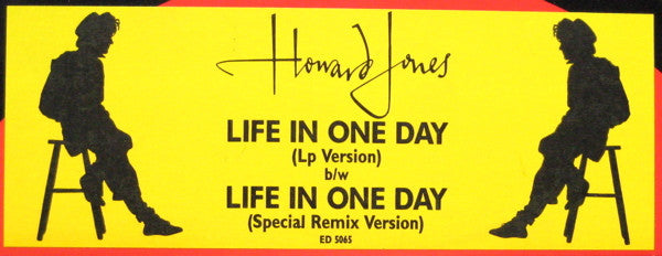 Howard Jones : Life In One Day (12", Single, Promo)