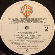 Gordon Lightfoot : Dream Street Rose (LP, Album, Win)