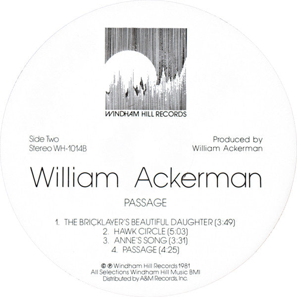 William Ackerman : Passage (LP, Album, EMW)