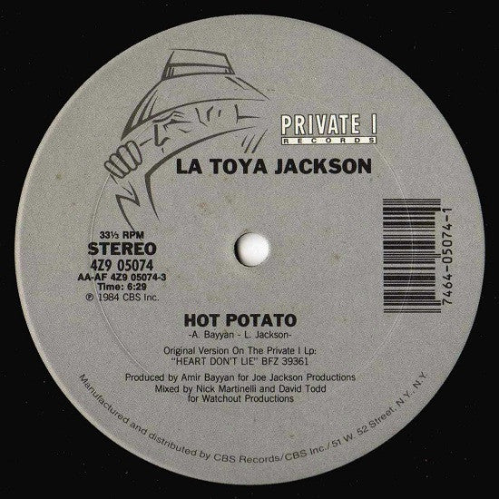 La Toya Jackson : Hot Potato (12", Single)