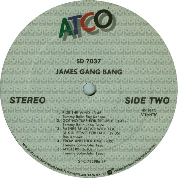 James Gang : Bang (LP, Album, RE, SP)